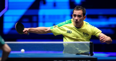 Hugo Calderano estreia com vitórias no Grand Smash de Singapura