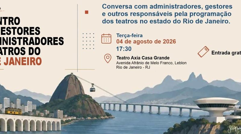 SBAT Convida: encontro reunirá autores, gestores e administradores de teatros do Rio de Janeiro