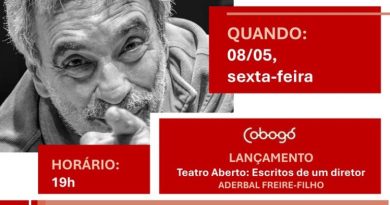 SBAT transmite ao vivo o lançamento de Teatro Aberto: Escritos de um Diretor, de Aderbal Freire-Filho