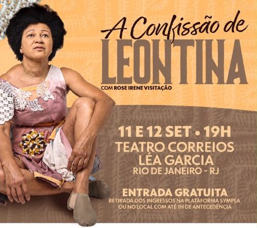 “A Confissão de Leontina” chega ao Rio com apresentações gratuitas em setembro