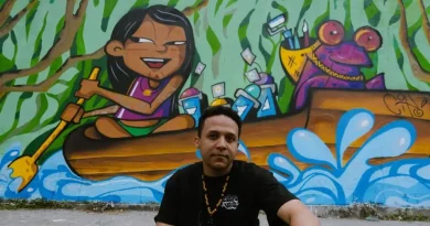 Artistas indígenas Filipe Cipó e Leen Vandal assinam novos murais do Festival Estamxs Vivxs