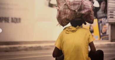 Uma das fotografias em exposição