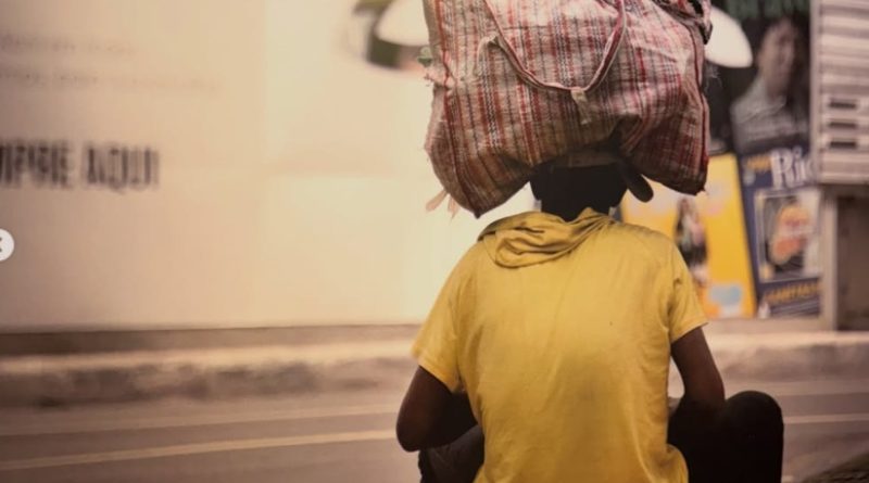 Uma das fotografias em exposição