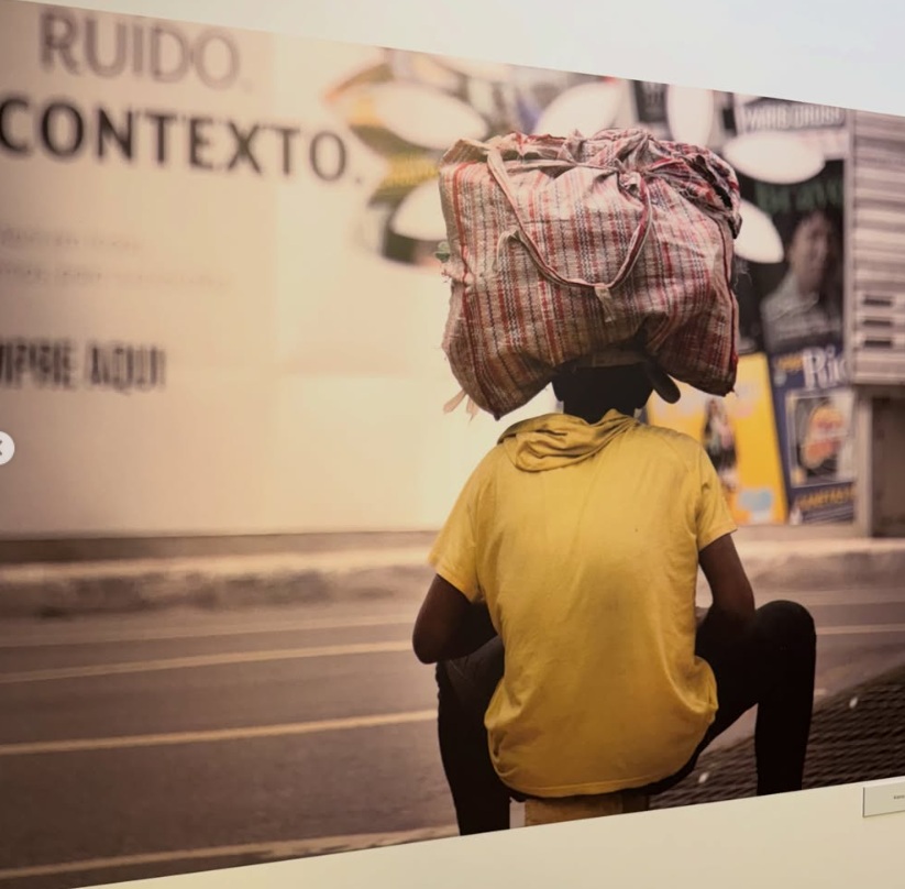 Uma das fotografias em exposição