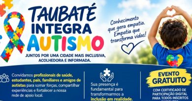 Encontro em Taubaté debate inclusão e saúde no espectro autista com palestras e lançamento de fundação