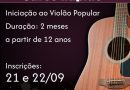 Prefeitura de Bauru abre inscrições para capacitação rápida em violão