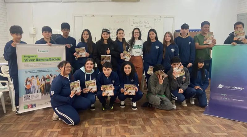 Formação cidadã e saúde: projeto educativo mobiliza centenas de estudantes no Rio Grande do Sul