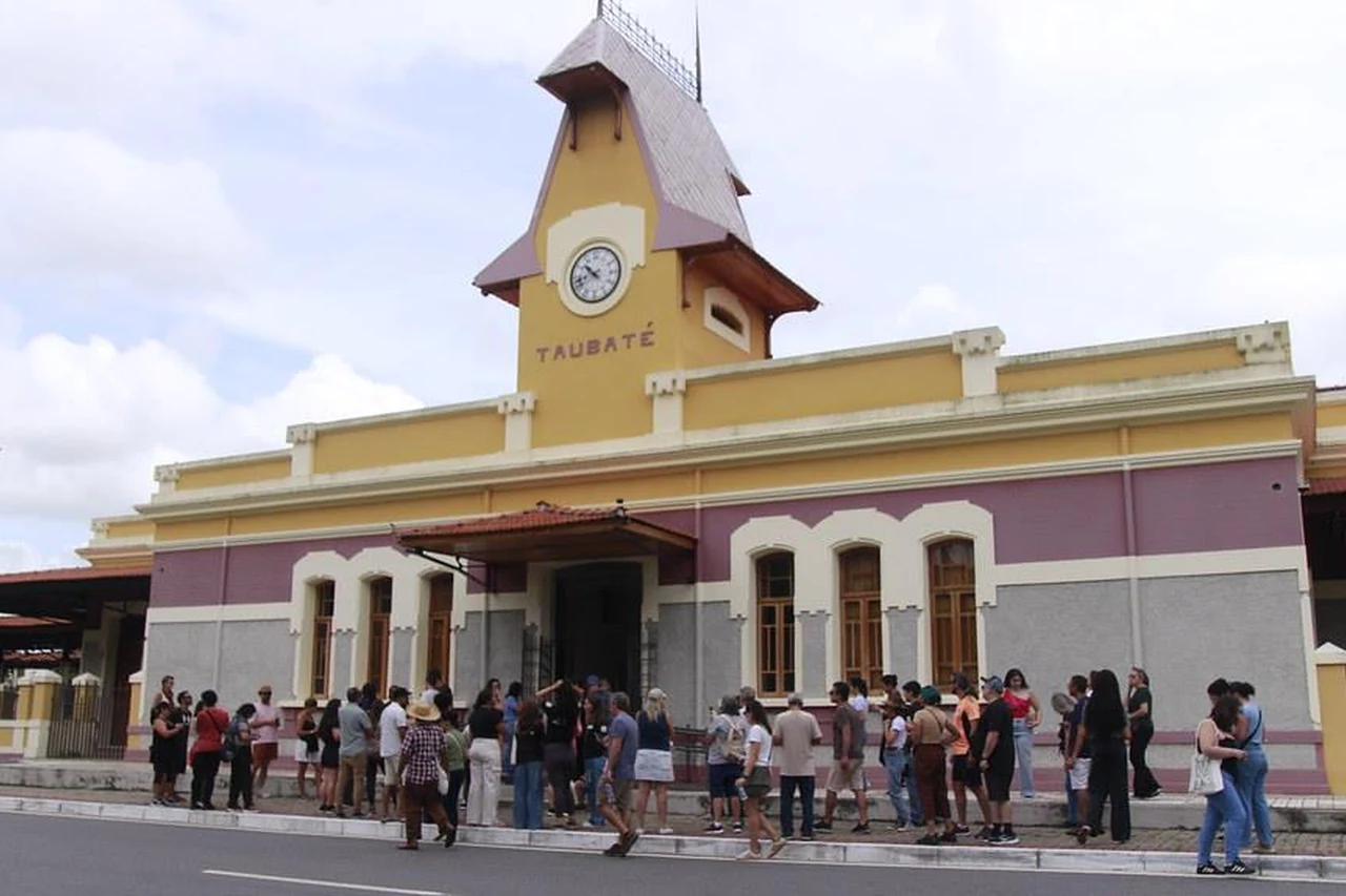 Estação ferroviária de Taubaté em imagem de arquivo sobre turismo na cidade; as aulas serão no Jardim das Nações. Foto: Divulgação/Prefeitura de Taubaté.