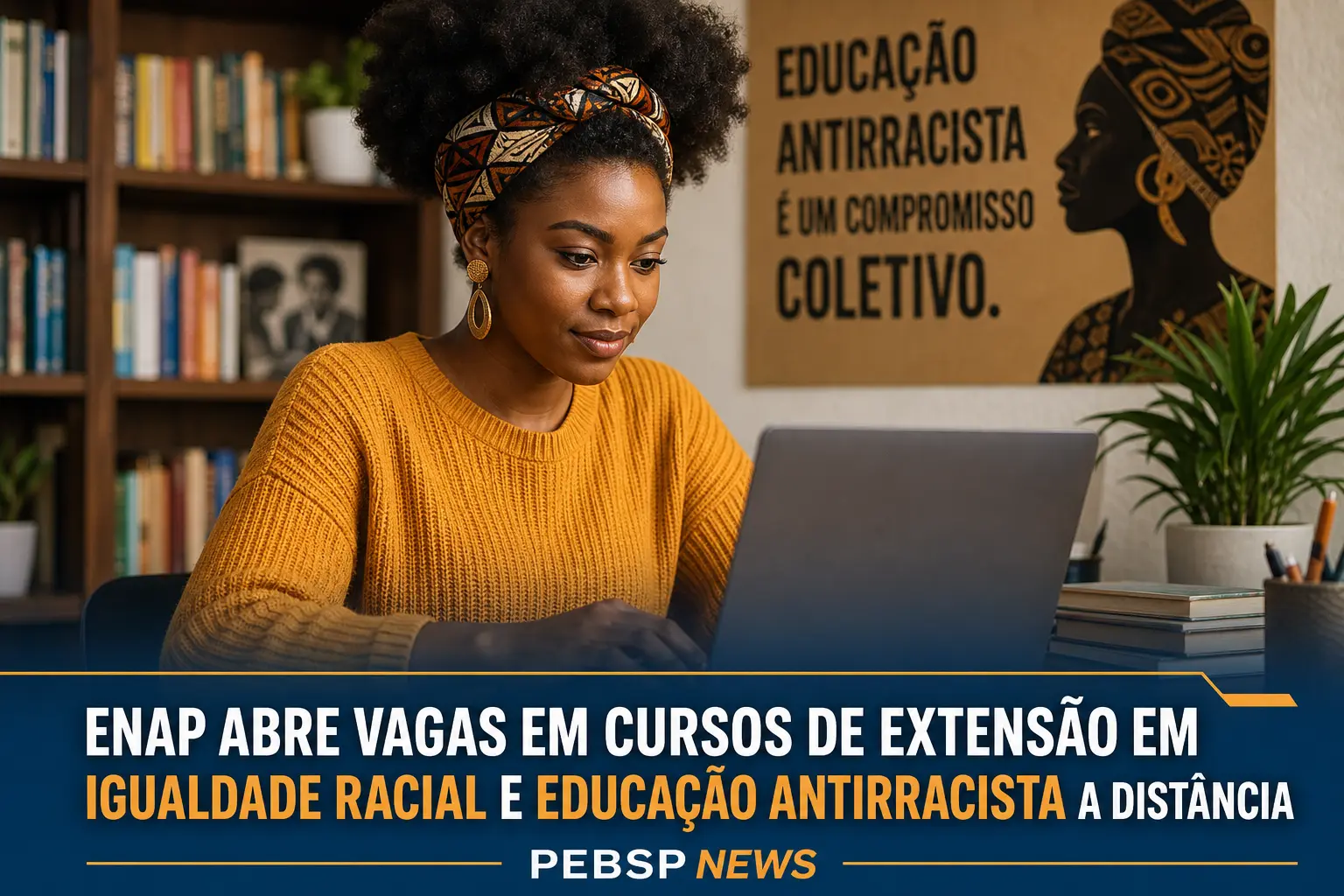 A Enap abriu vagas em cursos de extensão gratuitos a distância sobre igualdade racial, lei antirracista e combate ao racismo religioso.